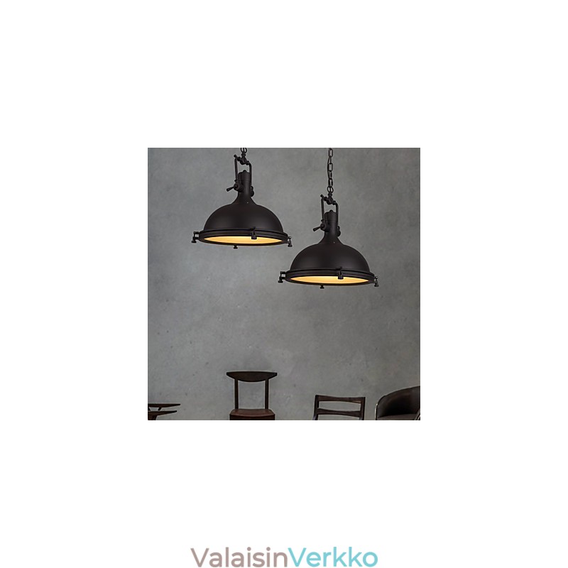 Teollinen yksittäinen riippuvalaisin Koristele loft-tyylistä vintage-metallivaloa