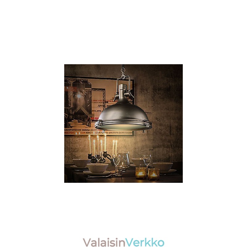 Teollinen yksittäinen riippuvalaisin Koristele loft-tyylistä vintage-metallivaloa