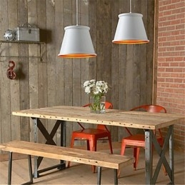 Klassinen Rustic Lodge Vintage Mini Style Maalaus metalliriippuvalaisin