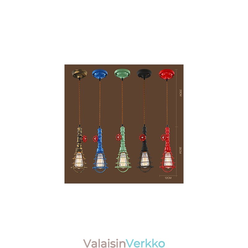 E26 Vintage riippuvalaisin Waterpipe Design -valot