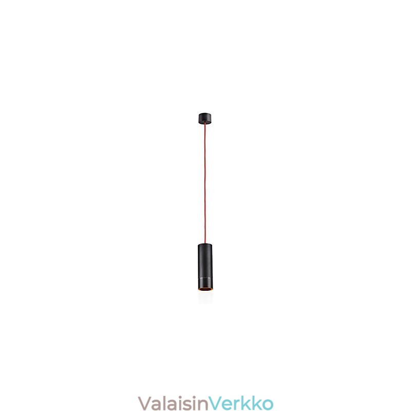 1 Light Mini-riippuvalaisin musta, alumiinilla eloksoitu