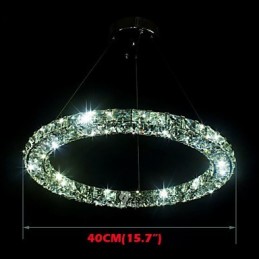 Kristalliriippuvalaisimet modernit yksittäinen D40CM kolmipuoliset K9 kristalliset sisäkattovalaisimet