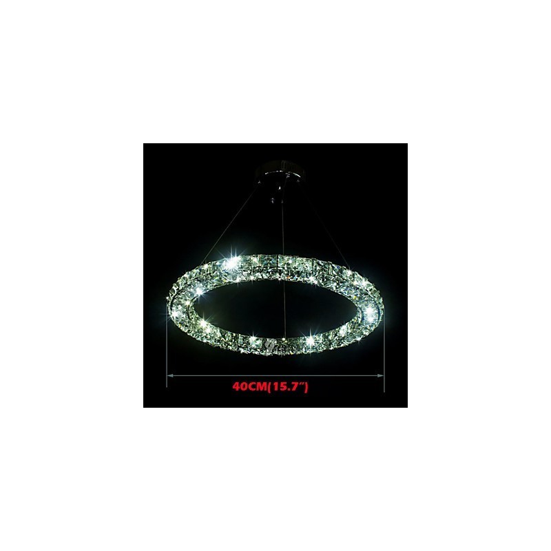 Kristalliriippuvalaisimet modernit yksittäinen D40CM kolmipuoliset K9 kristalliset sisäkattovalaisimet