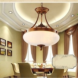Eurooppalainen marmorilamppu Copper Chandelier Lights