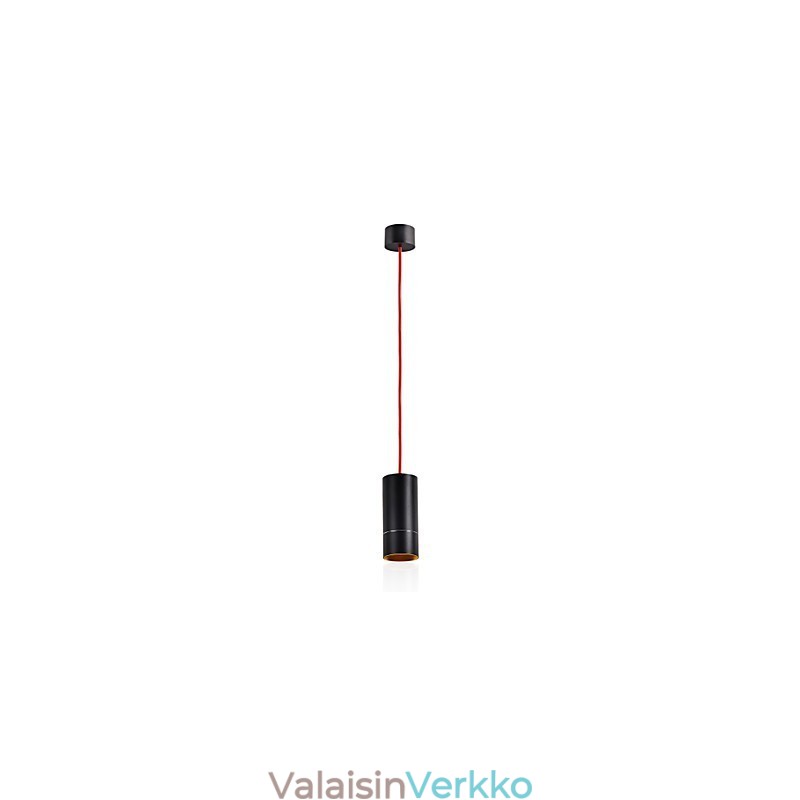 1 Light Mini riippuvalaisin musta eloksoitu alumiinilla