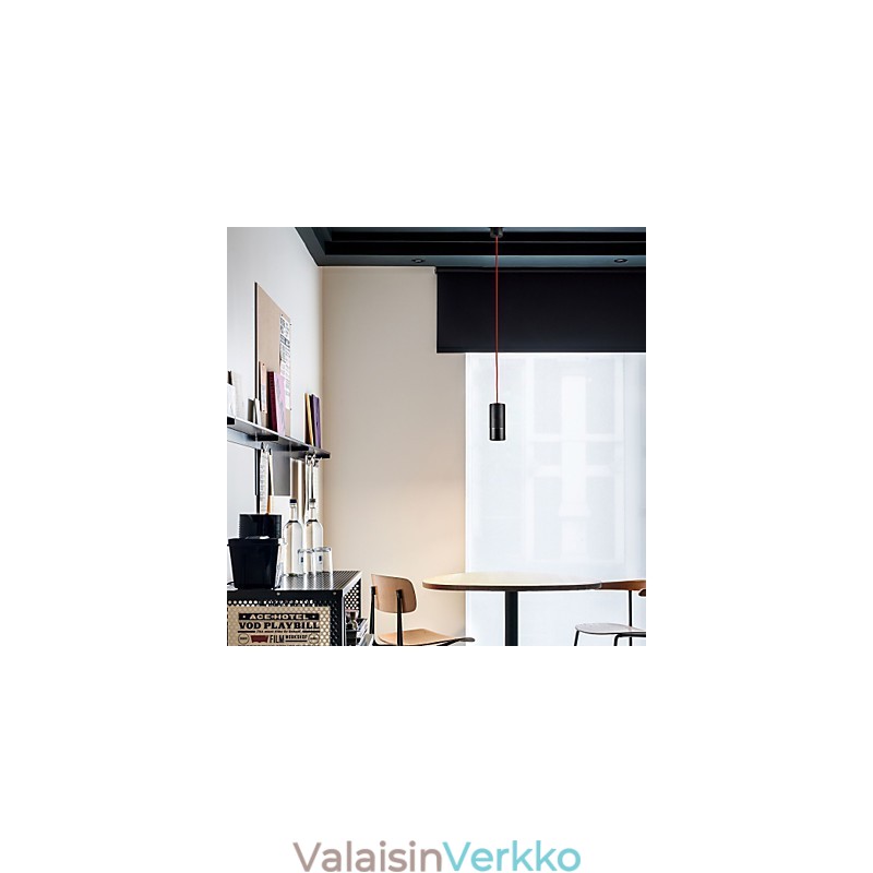 1 Light Mini riippuvalaisin musta eloksoitu alumiinilla