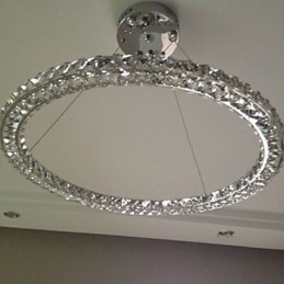 Kristalliriippuvalaisimet modernit yksittäinen D40CM kolmipuoliset K9 kristalliset sisäkattovalaisimet
