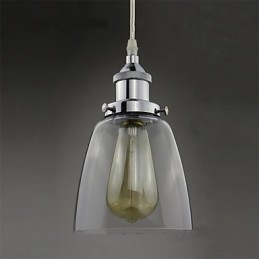 Moderni Chrome Glass Vintage Industrial Retro Fitting Edison Riippuvalaisin Cafe Porch Light