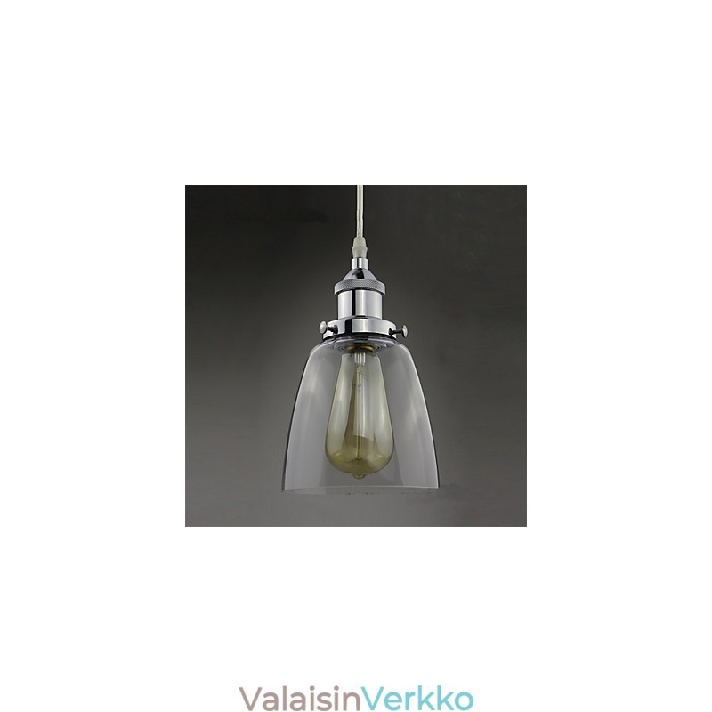 Moderni Chrome Glass Vintage Industrial Retro Fitting Edison Riippuvalaisin Cafe Porch Light