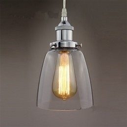 Moderni Chrome Glass Vintage Industrial Retro Fitting Edison Riippuvalaisin Cafe Porch Light