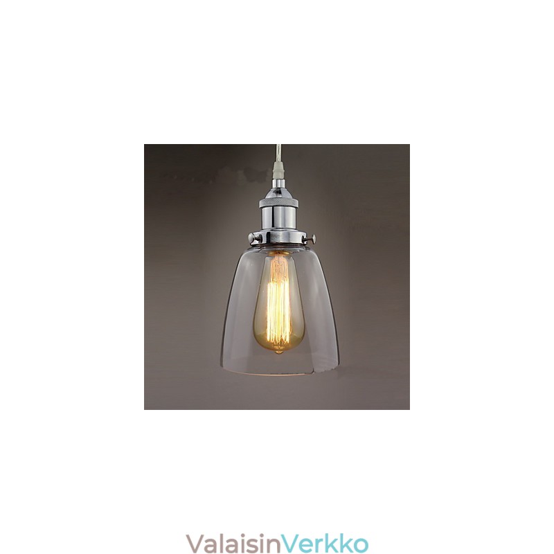 Moderni Chrome Glass Vintage Industrial Retro Fitting Edison Riippuvalaisin Cafe Porch Light
