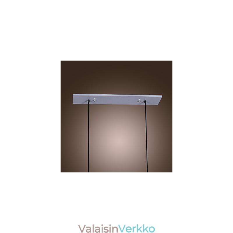 Moderni lasiriippuvalaisin 2 valolla läpinäkyvässä pullossa