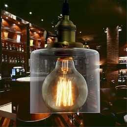 Lasi Brass Retro Vintage Industrial ART Cafe Autotallin riippuvalaisin