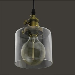 Lasi Brass Retro Vintage Industrial ART Cafe Autotallin riippuvalaisin