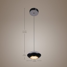 9W Moderni lentävä lautanen Design Laadukas Pendant Light Cafe