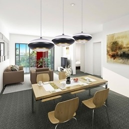 9W Moderni lentävä lautanen Design Laadukas Pendant Light Cafe