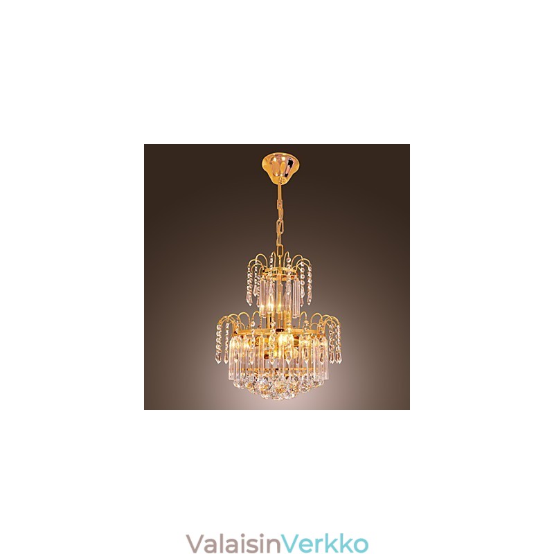 Ylellinen kristallikruunu 7 valolla