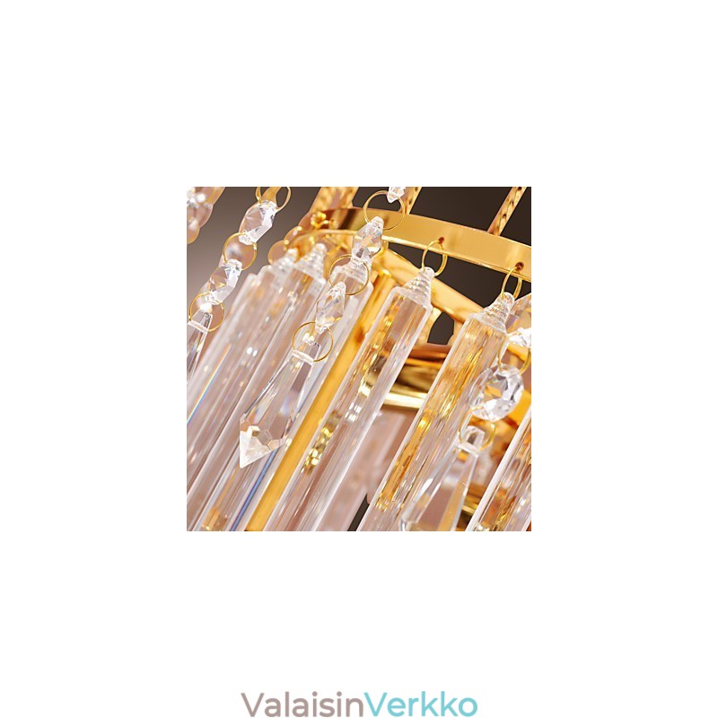 Ylellinen kristallikruunu 7 valolla