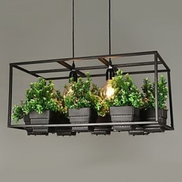 Moderni nykyaikainen koristeellinen design-riippuvalaisin (ei sisällä kasveja)