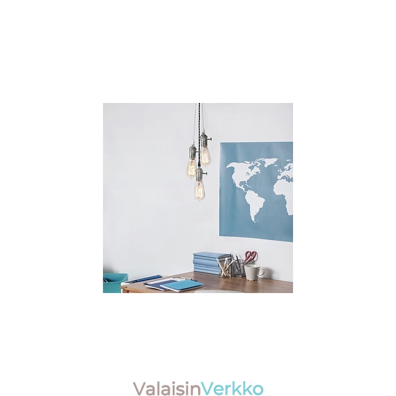 Perinteinen klassinen vintage minityylinen metalliriippuvalaisin