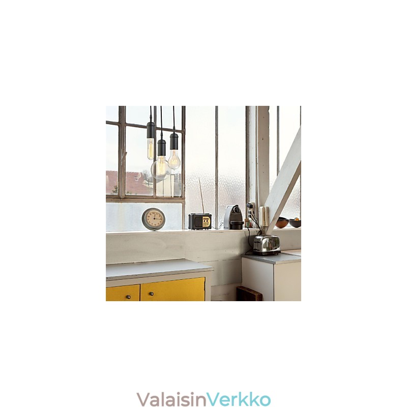 Vintage mini-tyylinen maalaus metalliriippuvalaisin Autotalli