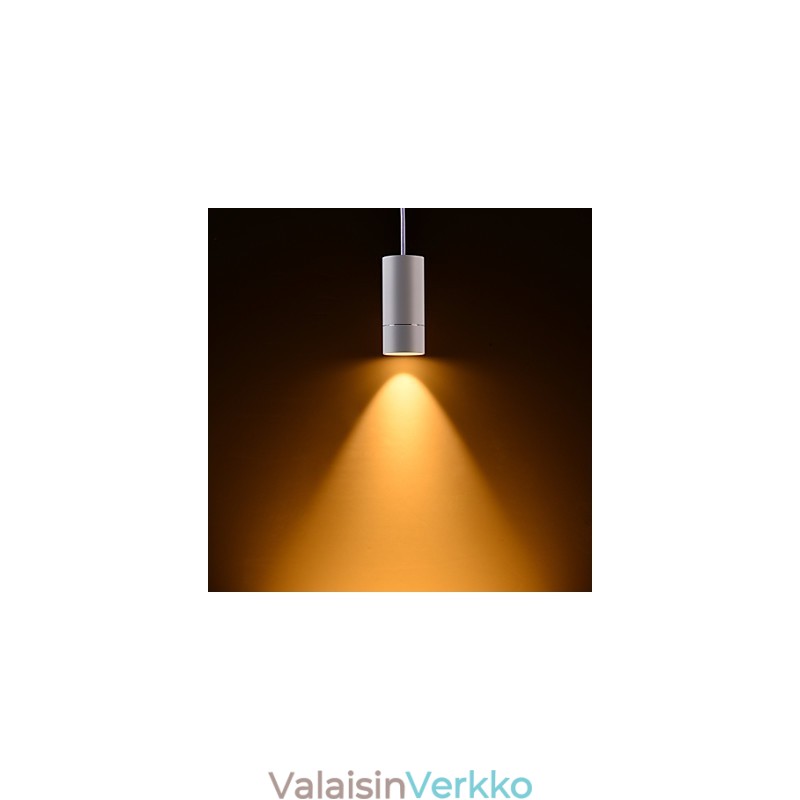 GE 05032 8W 136mm 1 kevyt miniriippuvalaisin jauhettu valkoinen alumiinilla