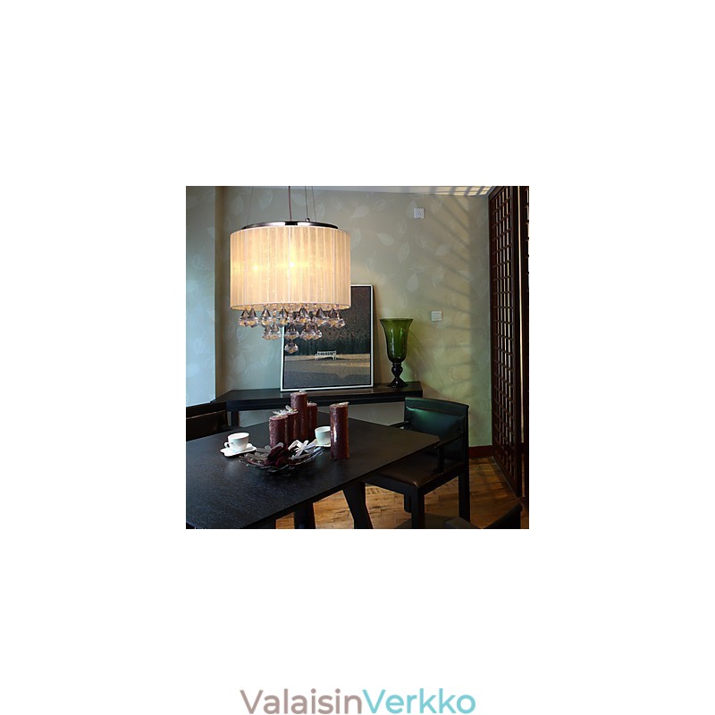Tyylikäs kristalliriippuvalaisin 4 valolla