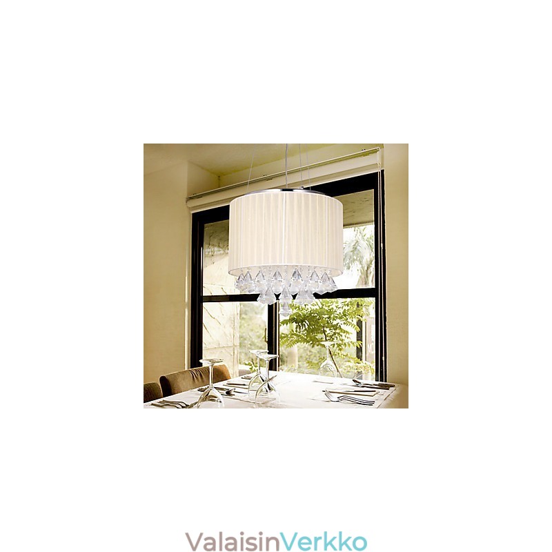 Tyylikäs kristalliriippuvalaisin 4 valolla