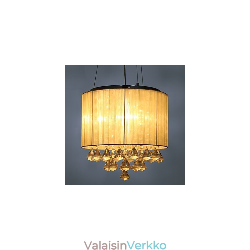 Tyylikäs kristalliriippuvalaisin 4 valolla