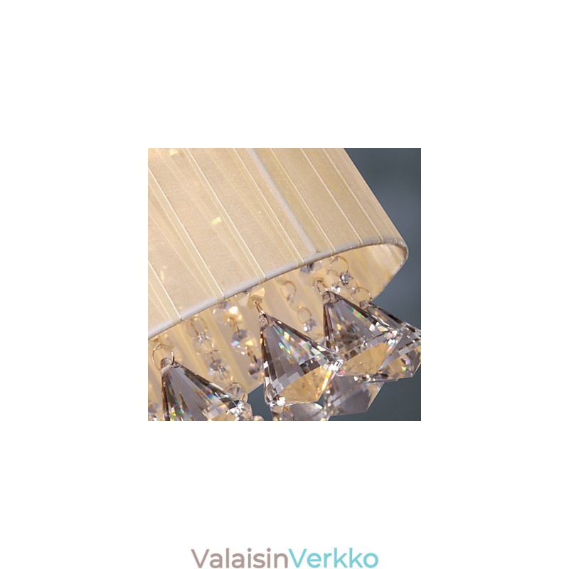 Tyylikäs kristalliriippuvalaisin 4 valolla