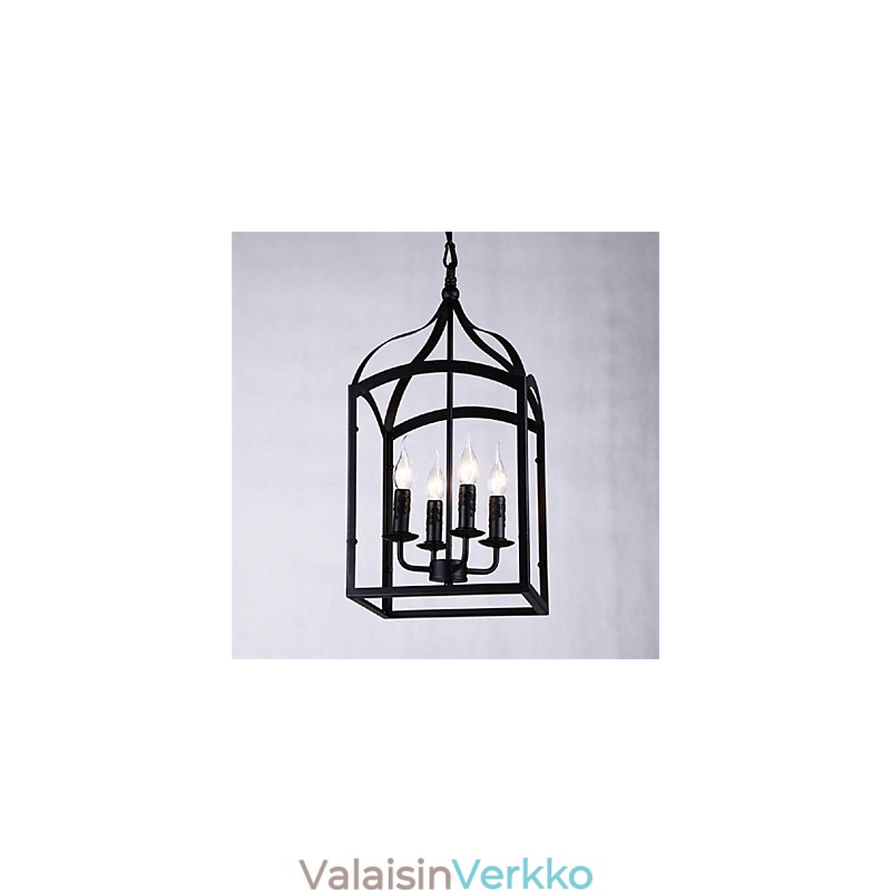 Moderni nykyaikainen perinteinen klassinen maalaismainen Lodge Retro Lyhty Country Globe Mini-tyylinen metalliriippuvalaisin
