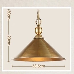 Pure Brass Pendant Light Mini Style Perinteinen Classic Metal
