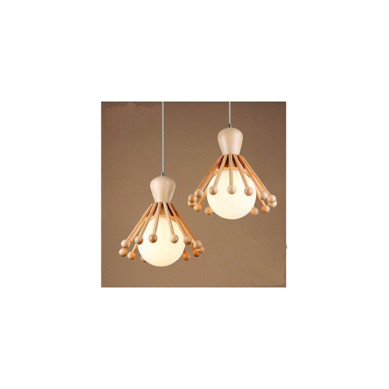 Puutarhakruunu Yksinkertainen pohjoismainen puinen kattokruunu 2