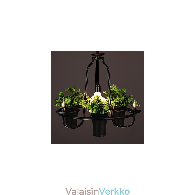Moderni nykyaikainen koristeellinen design-riippuvalaisin (ei sisällä kasveja)