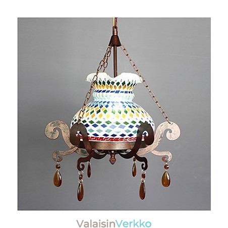 Yksipaikkainen pastoraalinen teollinen taide yksittäinen vintage kattokruunu Yksipaikkainen pastoraalinen teollinen taide yksittäinen vintage kattokruunu