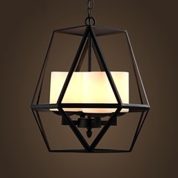 Huipputason Americange Vintage musta Iron Lamp Modern Chandelier Kattokruunu 4 valoa