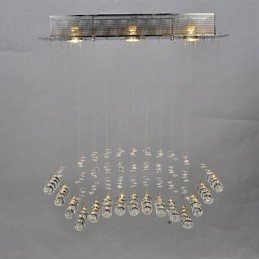 Perinteinen klassinen Crystal Crystal Crystal -metallitaskuteline