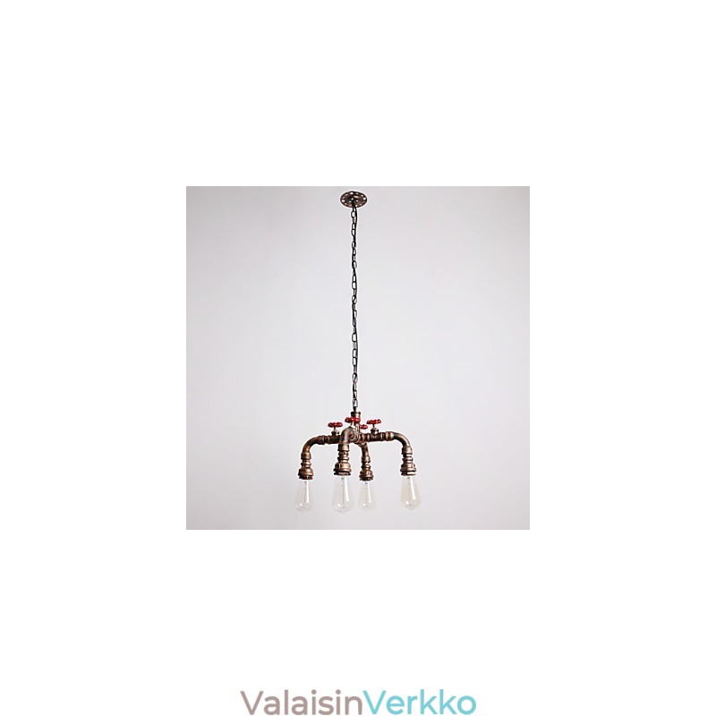 Water Pipe Retro 4Light Painting Riipus