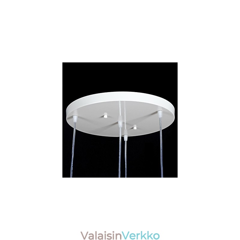 Valkoinen riipus neljä valoa kuvio lasivarjostin Käsin kullattu eurooppalainen retroklassikko