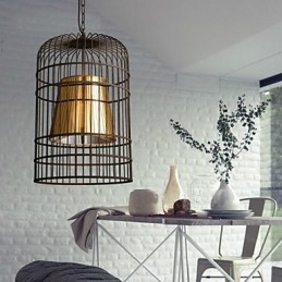Kattokruunu Rustic Lodge Drum Metal