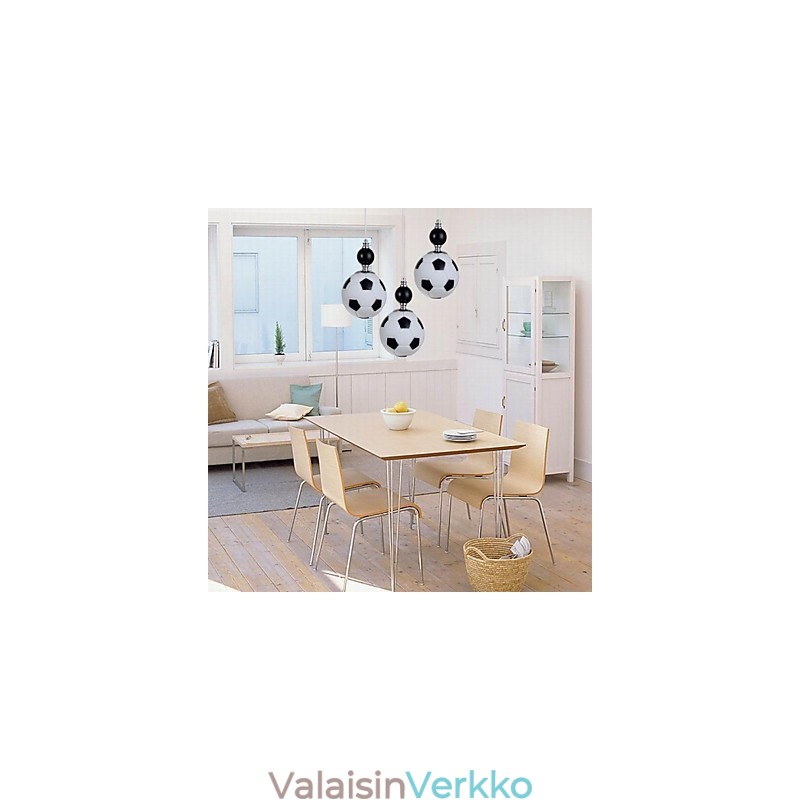 Klassinen moderni jalkapallo pyöreä riippuvalaisin 3 valoa