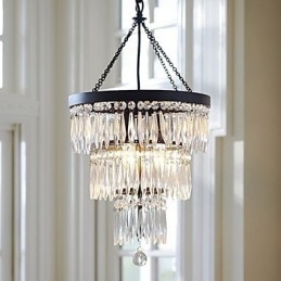 Riipus 3 Light Moderni tyylikäs metallikristallimaalaus