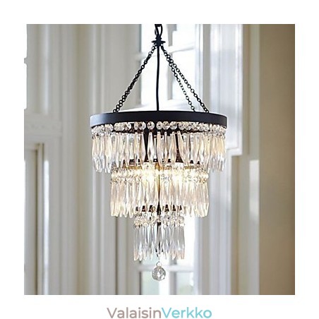 Riipus 3 Light Moderni tyylikäs metallikristallimaalaus