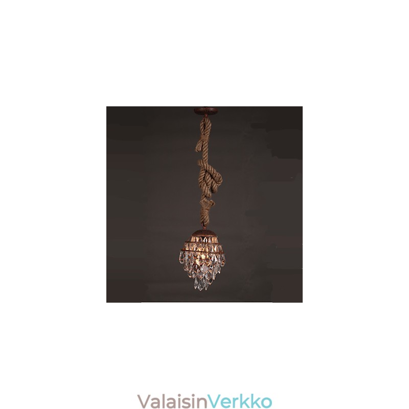 Retro lounge Hamppu Industrial Wind Imitation Crystal Kattokruunu