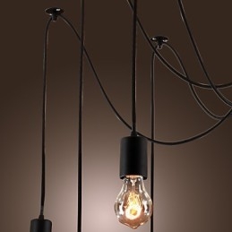 Kattokruunu Vintage Design -lamput Mukana Living 10 valoa riippuvalaisin