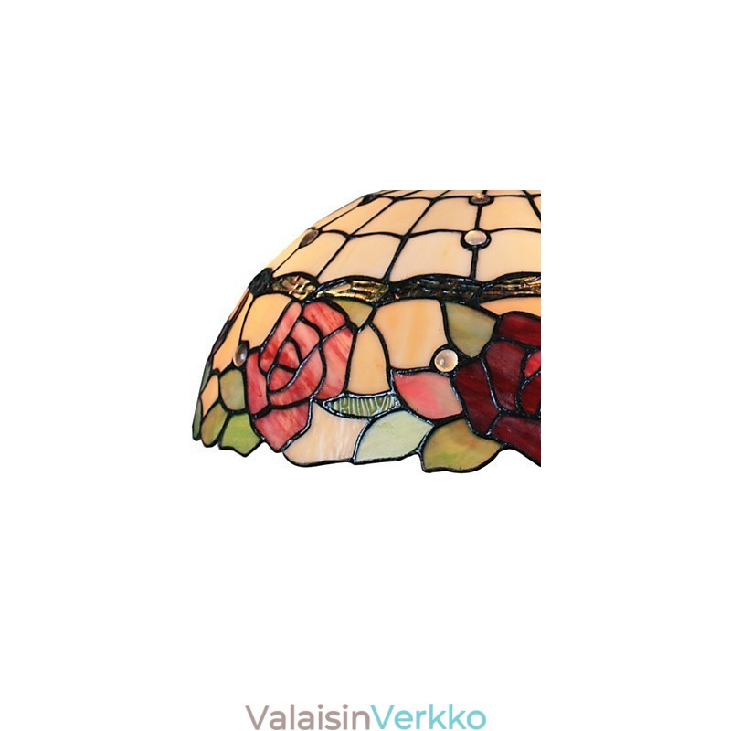Riippuvalaisin 2 valolla ruusukuvioisessa sävyssä