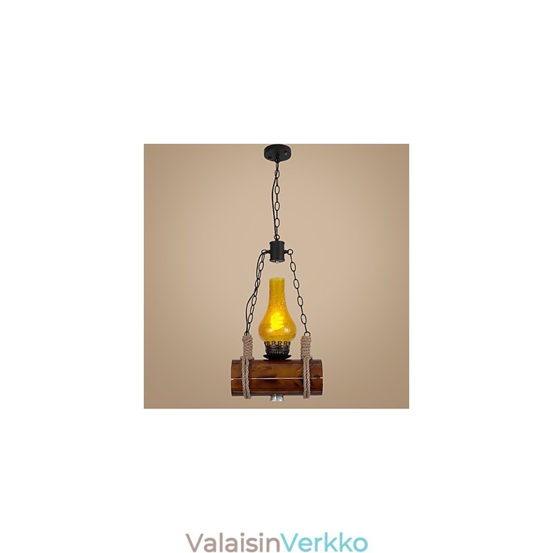 Retro massiivipuisen yksipäisen riipuksen tanko