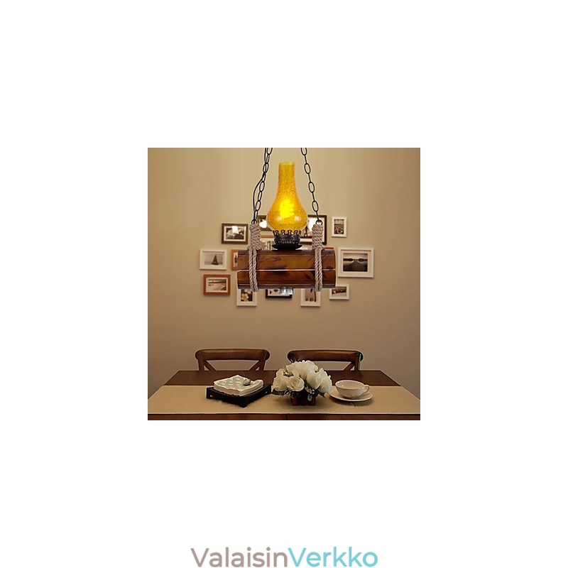 Retro massiivipuisen yksipäisen riipuksen tanko