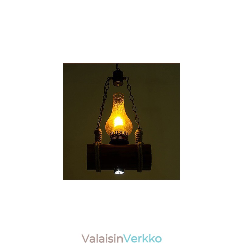 Retro massiivipuisen yksipäisen riipuksen tanko