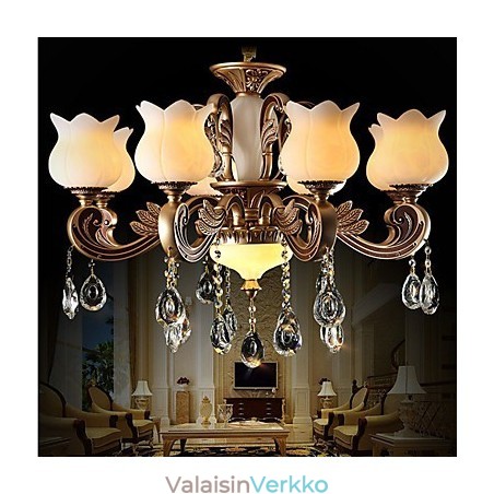 Eurooppalainen kristalliriippuvalaisin Ja ylellinen valaisin